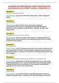 ADVANCED PATHOPHYSIOLOGY EXAM 3 UPDATED ACTUAL&NewLine;Exam Questions and CORRECT Answers &vert; Study Guide &vert; A&plus;