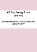 AP Psychology Exam 2026&sol;2027 PDF &vert; Practice Questions&comma; Study Guide & Exam Prep&NewLine;