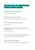 BKAT 9R ACTUAL TEST QUESTIONS WITH&NewLine;VERIFIED CORRECT ANSWERS