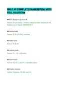 BKAT 9R COMPLETE EXAM REVIEW WITH&NewLine;FULL SOLUTIONS&NewLine;