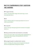 BKAT 9R COMPREHENSIVE STUDY QUESTIONS&NewLine;AND ANSWERS