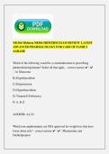 NR 566 Midterm Exam Review 2026 &vert; Advanced Pharmacology for Care of Patients Study Guide