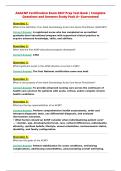 AGACNP Certification Exam Prep Test Bank &vert; Verified UPDATED&NewLine;ACTUAL Exam Questions and CORRECT Answers for Exam&NewLine;Success Graded A