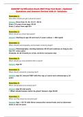 AGACNP Certification Exam Prep Test Bank &vert; Accurate&NewLine;UPDATED ACTUAL Exam Questions and CORRECT Answers with&NewLine;Solutions Graded A&plus;