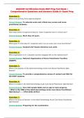 AGACNP Certification Exam Prep Test Bank &vert; Practice UPDATED&NewLine;ACTUAL Exam Questions and CORRECT Answers for Acute Care&NewLine;NP Graded A&plus;