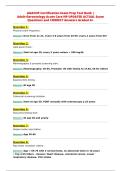 AHA PALS ACTUAL EXAM ELITE REVIEW WITH COMPLETE&NewLine;QUESTIONS AND VERIFIED ANSWERS GRADED A PLUS &vert;&NewLine;UPDATED ACTUAL Exam Questions and CORRECT Answers