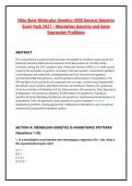Ohio State Molecular Genetics 4500 General Genetics &NewLine;Exam Pack 2027 &ndash; Mendelian Genetics and Gene &NewLine;Expression Problems 
