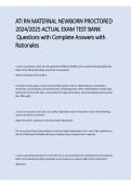 ATI RN Maternal Newborn Proctored 2024&ndash;2025 &ndash; Exam Test Bank Questions