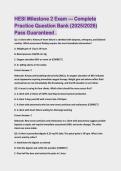 HESI Milestone 2 Exam &mdash; Complete&NewLine;Practice Question Bank &lpar;2025&sol;2026&rpar; &nbsp;Pass&NewLine;Guaranteed &period;