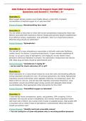 AHA Pediatric Advanced Life Support Exam 2027 Questions and&NewLine;Answers &vert; Verified &vert; A&plus;