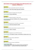 AHA Pediatric Advanced Life Support PALS Exam Review&NewLine;UPDATED ACTUAL Exam Questions and CORRECT Answers