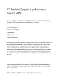 ATI Predictor Questions and Answers &ndash; Practice 2023 Study Guide