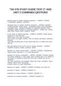 "NU 578 STUDY GUIDE TEST 2" AND UNIT 2 COMBINED QESTIONS