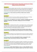 AHIP Final Exam Prep &vert; Updated UPDATED ACTUAL Exam&NewLine;Questions and CORRECT Answers &vert; Verified & Accurate Study&NewLine;Guide