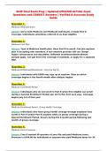 AHIP Final Exam 2027 Question and Answer &vert; Guaranteed Pass
