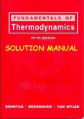 Fundamentals of Thermodynamics Solutions Manual &lpar;5&rpar; PDF &ndash; Complete Worked Solutions&comma; SI & English Unit Problems&comma; Answers & Step-by-Step Explanations