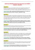 AHIP Final UPDATED ACTUAL Exam Questions and CORRECT&NewLine;Answers &vert; 100&percnt; Verified