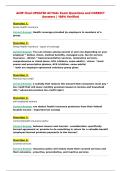 AHIP Final UPDATED ACTUAL Exam Questions and CORRECT&NewLine;Answers &vert; Guaranteed Pass