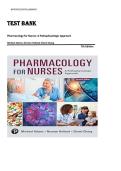Test Bank for Pharmacology for Nurses&colon; A Pathophysiologic Approach 7th Edition by Michael Adams - Complete Exam Questions and Answers with Rationales