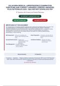 OKLAHOMA MEDICAL JURISPRUDENCE EXAMINATION&NewLine;QUESTIONS AND CORRECT ANSWERS &lpar;VERIFIED ANSWERS&rpar;&NewLine;PLUS RATIONALES 2026 &sol; Q&A INSTANT DOWNLOAD PDF