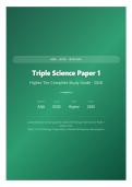 AQA GCSE Biology Triple Science Paper 1 &ndash; Complete Study Guide &vert; Higher Tier &vert; Topics 1&ndash;4 &vert; 2026 Revision