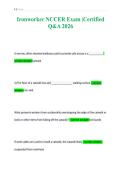 Ironworker NCCER Exam &vert;Certified&NewLine;Q&A 2026