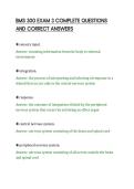 BMS 300 EXAM 3 COMPLETE QUESTIONS&NewLine;AND CORRECT ANSWERS&NewLine;