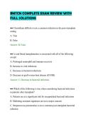 BMTCN COMPLETE EXAM REVIEW WITH&NewLine;FULL SOLUTIONS&NewLine;