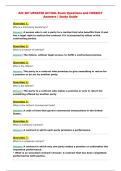 AIC 301 UPDATED ACTUAL Exam Questions and CORRECT&NewLine;Answers &vert; Study Guide