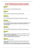AIC 301 UPDATED ACTUAL Exam Questions and CORRECT&NewLine;Answers &vert; Verified Examination Questions and Answers