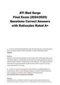 ATI Med Surg Final Exam Questions & Rationales &ndash; Study Guide