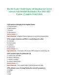 Bio 101 Exam 1 Study Guide &vert; 60 Questions & Correct Answers with Detailed Rationales &vert; New 2026&ndash;2027 Update &vert; Complete Study Guide