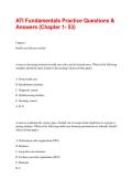 ATI Fundamentals Practice Questions and Answers Chapters 1&ndash;53&comma; Comprehensive Nursing Fundamentals Study Guide&comma; Exam Preparation&comma; Clinical Concepts and Practice Review