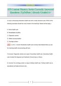 ATI Content Mastery Series Correctly Answered Questions&comma; ATI Nursing Practice Questions and Answers&comma; Content Mastery Study Guide&comma; Clinical Nursing Concepts&comma; Exam Preparation and Review
