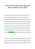 ATLS Pretest&vert; Latest Exam Questions&NewLine;With Verified Answers 2026