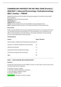 Chamberlain NR-546 Final Exams Package Deal &lpar;PDF&rpar; &vert; 2026 &vert; Psychopharmacology