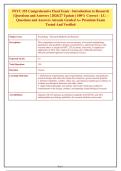 PSYC 255 Comprehensive Final Exam &ndash; Introduction to Research &vert;Questions and Answers &vert; 2026&sol;27 Update  &vert; A&plus; Guide &vert; 100&percnt; Correct - LU&period;