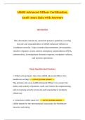 IAHSS Advanced Officer Certification&comma; 2026&ndash;2027 Quiz with Answers