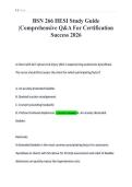 BSN 266 HESI Study Guide&NewLine;&vert;Comprehensive Q&A For Certification&NewLine;Success 2026&NewLine;