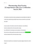 Pharmacology Hesi Practice&NewLine;2&vert;Comprehensive Q&A For Certification&NewLine;Success 2026