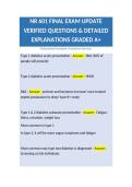 NR 601 FINAL EXAM UPDATE VERIFIED QUESTIONS & DETAILED EXPLANATIONS GRADED A&plus;