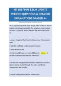 NR 601 FINAL EXAM UPDATE VERIFIED QUESTIONS & DETAILED EXPLANATIONS GRADED A&plus;