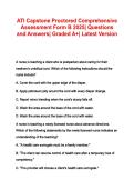 ATI Capstone Proctored Comprehensive Assessment Form B 2025&comma; Questions and Answers&comma; Latest ATI Nursing Practice&comma; Comprehensive Study Guide&comma; Clinical Judgment and Exam Preparation
