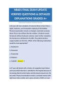NR601 FINAL EXAM UPDATE VERIFIED QUESTIONS & DETAILED EXPLANATIONS GRADED A&plus;