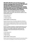 WGU C468 OA 2026&sol;2027 &vert; Information Management and the Application of Technology Objective Assessment&comma; WGU C468 Final OA Study Guide&comma; WGU C468 Exam Prep&comma; Nursing Informatics&comma; Information Literacy&comma; EHR&comma; Health Information Systems&comma; Technology & Patient Care