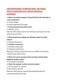 OHIO MAINTENANCE TECHNICIAN EXAM &ndash;200 UNIQUE PRACTICE QUESTIONS WITH VERIFIED ANSWERS & RATIONALES