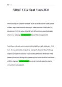 NR667 CEA Final Exam 2026&NewLine;