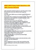 ADEX OSCE Study Guide Questions with 100- Correct Answers 