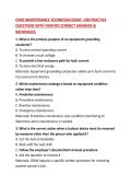 OHIO MAINTENANCE TECHNICIAN EXAM &ndash;200 PRACTICE QUESTIONS WITH VERIFIED CORRECT ANSWERS & RATIONALES