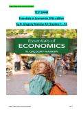 Test Bank for Essentials of Economics 9th Edition by N&period; Gregory Mankiw &vert; All Chapters